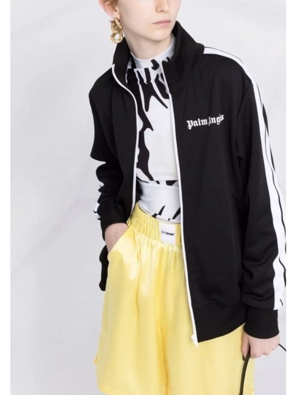 Palm Angels Side Stripe Track Jacket Xs Black